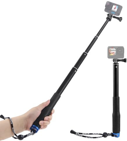 TYBYBB Selfie Stick Ausziehbares 94CM Einbeinstativ Kamera Wasserdicht Teleskopstange Kompatibel für DJI Osmo Action 5 Pro/4/3 Action-Kameras, für GoPro Hero 13/12/11/10/9/8/7/Max