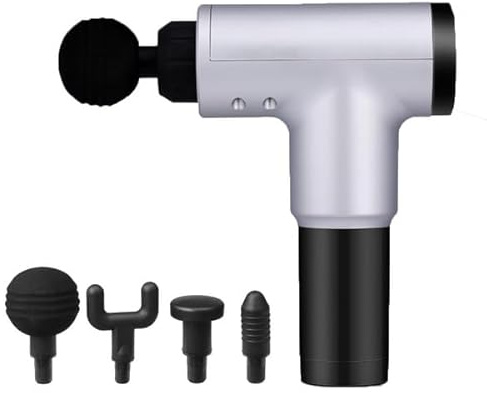Massagepistole Profi Edition - 3300 RPM Massagegerät mit 6 Stufen & 4 Aufsätzen - Tiefengewebsmassage gegen Muskelverspannungen