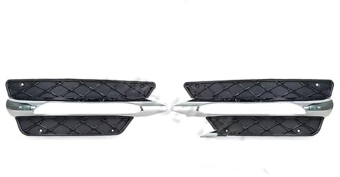 Nieren Schwarz Kühlergrill Für Benz W204 C250 C350 C-Klasse 2012 2013 2014 A2048851453 Frontstoßstangengrill Schwarz Chrom Nebelscheinwerferabdeckung Front Grille(1 Left and 1 Right)
