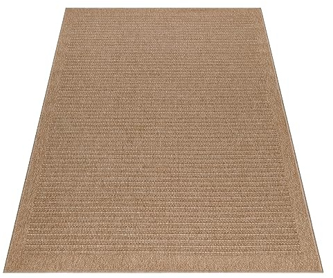 KADIMA DESIGN Küchenteppich Retro Vintage-Optik Wetterfest Langlebig Waschbar Belastbar Strapazierfähig Beige 160x230 cm Balkon Küche Oeko-TEX Zertifiziert | Jungfrau