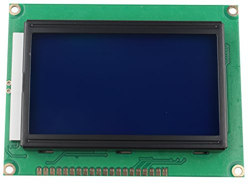 HALJIA 5 V 12864 modulo Display LCD 128 x 64 Punti grafici Personaggi Letter Matrix retroilluminazione Blu Compatibile con Arduino fax e fotocopiatrici Laser stampanti 3D Printer