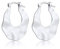Elli Creolen Silber 925 Damen Ohrringe für Frauen Kreolen Oval Gehämmert Strukturiert Matt Durchmesser 14-33mm 0302732318
