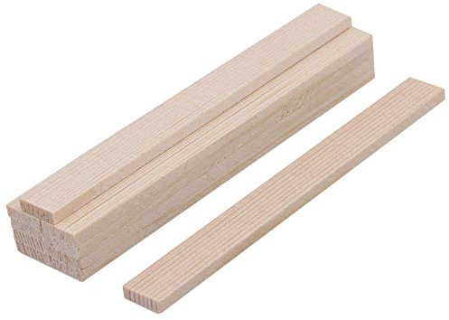 mxfans 10 x Bambus Holz Streifen 100 mm DIY Craft Modellbau Konstruktion
