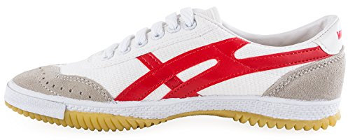 wu designs Warrior Sneaker - Kampfkunst Sport Parkour Wushu Schuhe Rot 43 / 265mm