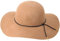 Lanzom Fedora-Hut für Damen, Retro-Stil, breite Krempe, große Schlapphut, Gürtel aus Wolle, khaki, Einheitsgröße
