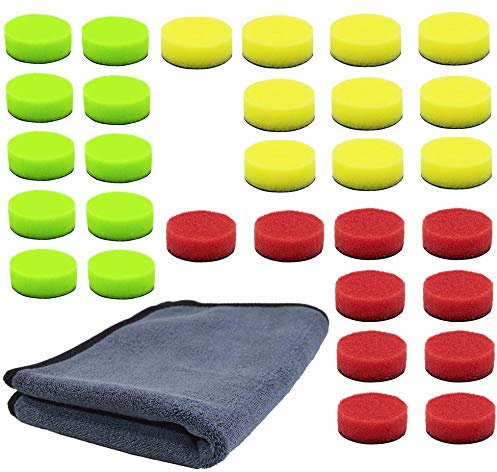 ADVANTUSE - Liquid Elements A1000 Pads 40mm Sparset - (10x grob 10x mittel 10x fein + Tuch)