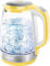 Sencor SWK 2196YL, Glas Wasserkocher 2,0 Liter | 2200 Watt | Edelstahl mit Temperaturwahl | Teekocher | 100% BPA FREI | Warmhaltefunktion | Temperatureinstellung (50°C-100°C)