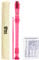 Mad About REC01 Flûte à bec, flûte à bec scolaire soprano avec sac, tige de nettoyage et tableau des doigtés - Rose