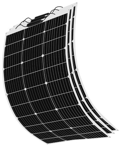Flexibles Solarpanel 300W solar panel 12V 3 * 100w Mono Solarmodul Wasserdicht Outdoor Solar-Ladegerät für Wohnmobile, Dächer, Wohnwagen, Boot(300W)
