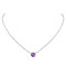 Suplight Collana Argento 925 Donna Con Ciondolo Ametista - Punto Luce Febbraio - Confezione Regalo