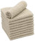 ZOLLNER 10er-Set Seiftücher mit Waffelmuster, 100% Baumwolle, 30x30 cm, Cappuccino