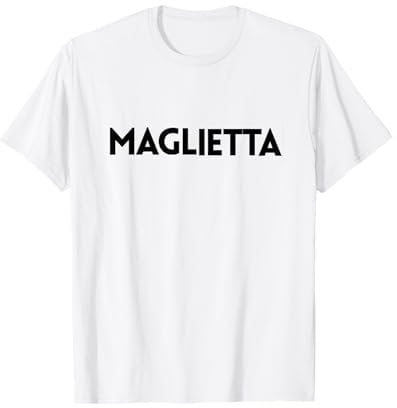 Maglietta con scritto MAGLIETTA Maglietta