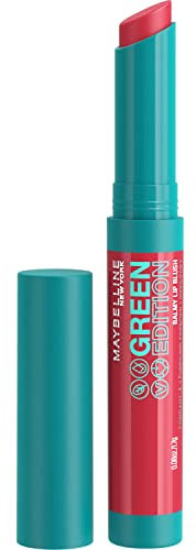 Maybelline New York Pflegender Lippenstift mit glänzendem Finish, Vegane Formel mit natürlichen Inhaltsstoffen, Green Edition Balmy Lip Blush, Nr. 006 Dusk, 1 Stück