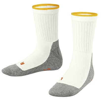 FALKE Unisex Kinder Socken Active Everyday K So Funktionsmaterial dünn atmungsaktiv einfarbig 1 Paar, Weiß Off-White 2040, 23-26