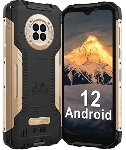 DOOGEE S96GT Rugged Smartphone [2023], 48MP Quadrupla Fotocamera Visione Notturna, 8GB+256GB, 6.22 Pollici HD+, 6350 mAh Grande Batteria, Telefono Indistruttibile Android 12, 4G Dual SIM, IP68/ IP69K