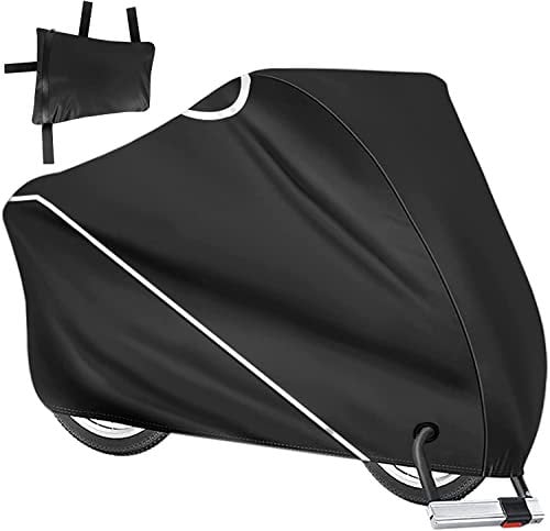 Bike Cover - 210D Nylon with PU Coating Outdoor Waterproof Bicycle Cover for 2 Bikes - Anti Dust Rain UV Protection