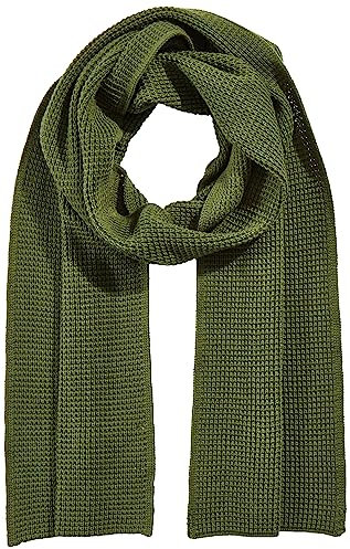 Amazon Essentials Unisex Erwachsene Waffelstrick-Schal, Dunkles Olivgrün, Einheitsgröße