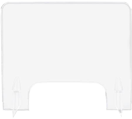 barenx Desktop-Bildschirm mit Schutzbarriere für transparenten Trenner, 60 x 60 cm