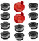 YWNYT Rasentrimmer Ersatzspule für Einhell GE-CT 18/28 Li und GE-CT 18/28 Li TC, 1,6 mm 4,9 m Nylon-Ersatz-Rasentrimmerschnur (10 Spule + 2 Kappe)