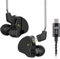Yinyoo CCZ Melody - Auriculares con cable tipo C, 1DD + 1BA HiFi, graves profundos compatibles con Samsung S23/22/21/20/FE, iPad Pro 2022/2021 (negro oscuro, tipo C sin micrófono)
