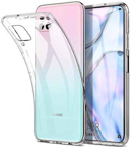 Oprimio Kristallklar Hülle für Huawei P40 Lite [Silikon Hülle] [%100 Durchsichtig] [Deutsche Material] [Ultra Dünn] Klar Handyhülle für Huawei P40 Lite