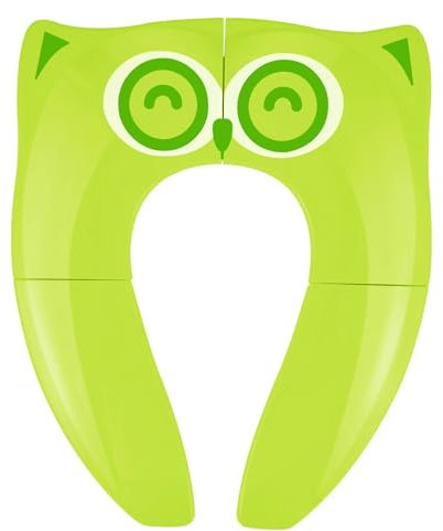 Gimars [Upgraded Version] Faltbarer Toilettensitz Kinder Toilettentrainer, Reise WC Sitz Toilette Töpfchen für unterwegs (Green)