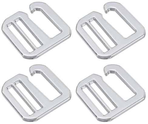 QUARKZMAN Metall G-Haken Gurtverschlüsse Verstellbare Flache Tri-Glide Schieber Schnallen für DIY Rucksackgurt Rucksack Gurtband