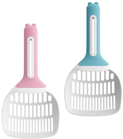 UQMIQURA Pelle Litiere Chat, 2 Pièces Pelle à Litière pour Chat, Pelle a Litiere Chat, Pelle à Litière pour Le Nettoyage