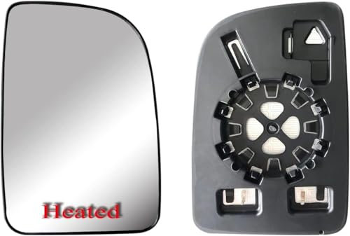 Aligoparts rechtes beheiztes Außenspiegel-Oberglas mit Rückenplatte für Mercedes Sprinter W907 W910 2019 2020 2021 2022 2023 2024 OEM 9108112800 (Rechtes oberes beheiztes Spiegelglas Beifahrerseite)