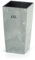 Fioriera con inserto slim alto, design quadrato in cemento (grigio, XXL – 62 cm)