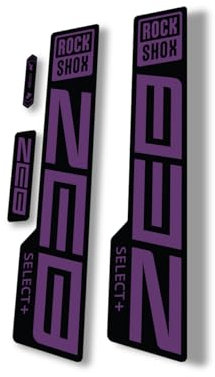 Gabel Ersatz Aufkleber kompatibel für Rock Shox Zeb Select Plus 2021 Serie Lila (matt)