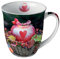 Ambiente Porzellan Tasse ca. 400ml Becher Bone China Mug Für Tee Oder Kaffee Herbst Winter Weihnachten Christmas Snow Dusted Heart On Apple