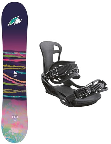 F2 Set Damen Snowboard Gipsy 139cm mit Bindung Sonic Pro Girl M