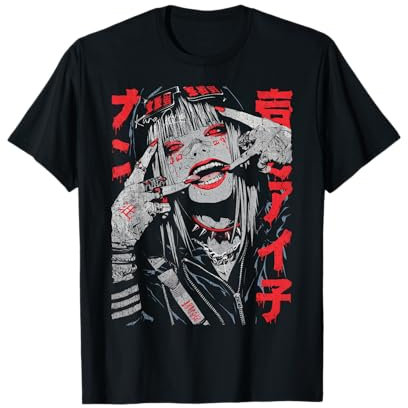 Japan Streetwear Cyberpunk Y2K Hip Hop Techwear Manga Anime T-Shirt