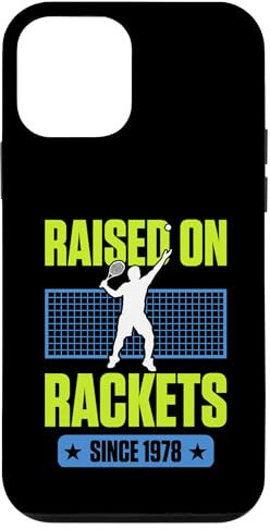 Raised On Rackets Since 1978 Tennis Player Birthday Party Case for iPhone 12 mini