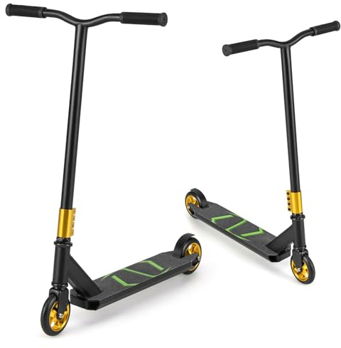 GOPLUS Patinete Acrobático para Niños de 10+ Años, Patinete Profesional para Niños, con Ruedas PU, Scooter de Acrobacias para Principiantes e Intermedios, Capacidad Carga 100 kg