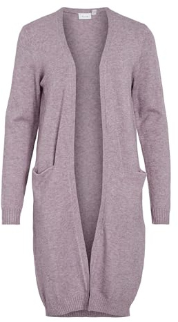 Vila Female Strickjacke VIRIL Longline (Toadstool, S)