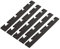 Set mit 5 weiblichen Kanten für Bodenplatte, PVC, schwarz, aufsteckbar, rutschfest, quadratisch, Garage, Werkstatt, PS50CRN/F INTEC