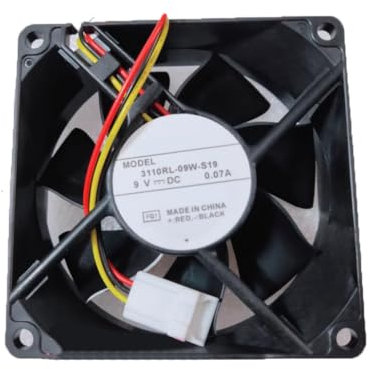 Cooling Fan For NMB 3110RL-09W-S19 80 * 80 * 25MM 9VDC 0.07A 3Lines New