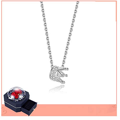 Gioielli/collane Collana Corona Catena clavicola Femminile Temperamento Semplice Ciondolo Rosa dei Venti Freddi per ciondoli da Donna della Fidanzata