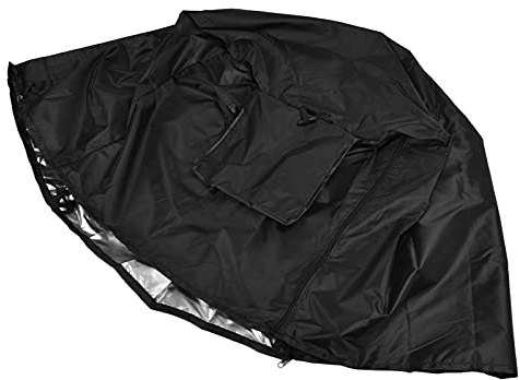 OEBUAFI Housse de Cage pour Animal Domestique, Protection Solaire Imperméable, Anti-poussière, Résistante au Froid, en Tissu Oxford, avec Portes à Volet Roulant, Facile à Nettoyer et (Black)