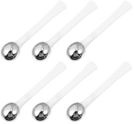 minkissy Augenmassagegerät und Reduzierung von Augenhautproblemen 6 Stück Metall Augencreme Stab zur Durchblutung Kompakt und Tragbar für Make Up Anwendung