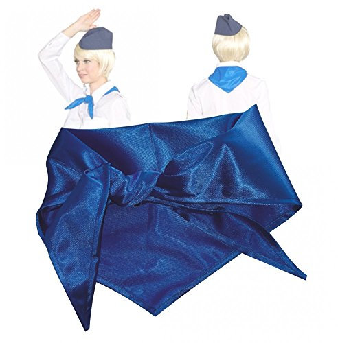 Krause & Sohn Halstuch blau Kostüm Zubehör Pionier DDR Mottoparty Fasching Ostalgie