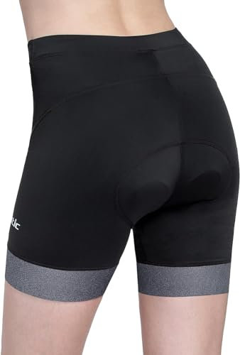 Santic Radlerhose Gepolstert Damen Radhose Fahrradhose Kurz Radsport Shorts Rennrad Hose M