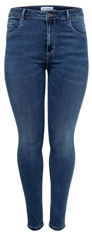 ONLY Carmakoma NOS Damen Caraugusta Hw Sk Dnm Mbd Noos Jeans, Blau (Medium Blue Denim Medium Blue Denim), 44 EU