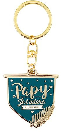 Manahia Porte clés Cadeau Papy - Papy Je t'adore à l'infini - Porte-clefs Papy - Fête des Grands-Pères - Annonce Grossesse Papy - Cadeau Noël, Anniversaire Papy
