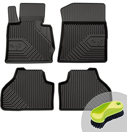 Frogum No.77 Ganzjahresset von 4 Auto Gummifußmatten für BMW X3 F25 (Baujahr: 2010-2017) | Premium Qualität/Langlebiges TPE Material | Hergestellt in der EU | Polsterbürste gratis