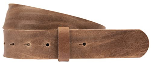 Luca Kayz Ledergürtel Wechselgürtel ohne Wechselschnalle MOGWAI 4cm Taupe 100cm