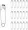 100 Stück Kleine Sicherheitsnadeln Silber 20mm – Vernickelte Mini-Nadeln für Nähen, Kleidung, Basteln, Schneiderei, Schmuck, DIY und Reparaturen