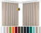 BEAUTEX 2er Set Kräuselband Verdunkelungsvorhang mit U-Band, Gardinen abdunkelnd und Blickdicht (B=300 cm, H=245 cm, Hellbraun)